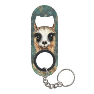 Funny Alpaca Keychain Bottle Opener