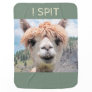 Funny Alpaca Llama I Spit Baby Blanket