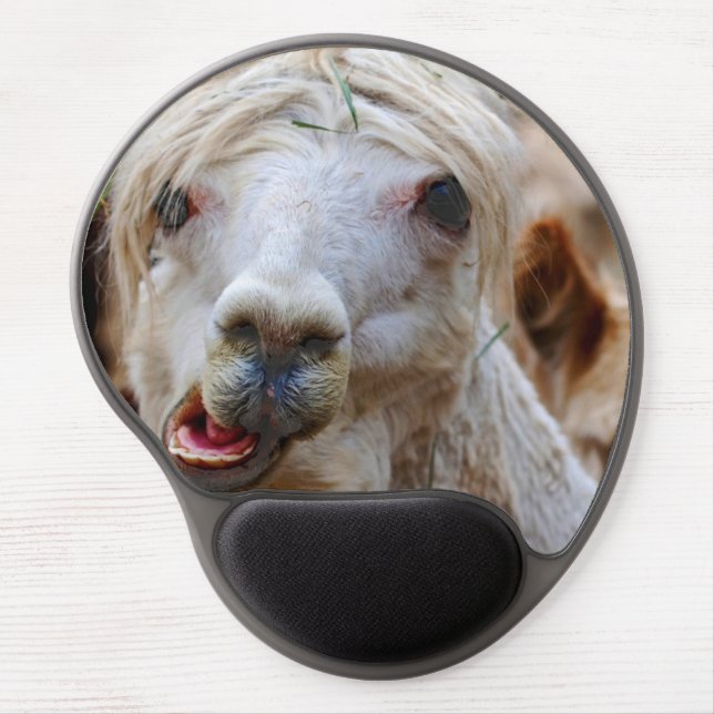 Funny Alpaca Mouse Pad (Front)