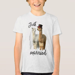 Funny Alpaca Shirt Bride And Groom Wedding _1