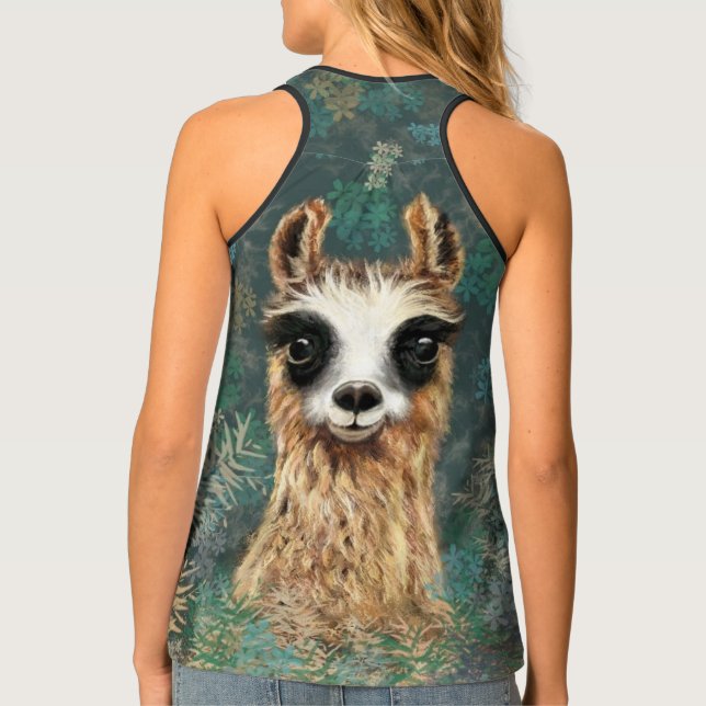 Funny Alpaca Tank Top (Back)