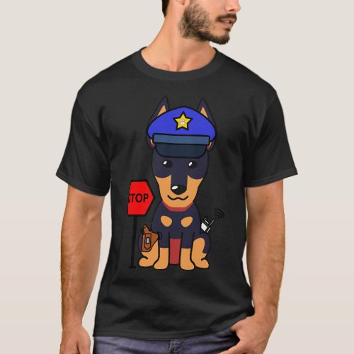 Funny Alsatian Policeman T_Shirt