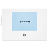 Funny Alternative Bad Dadvice Card (Back Horizontal)