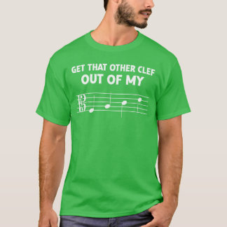Funny Alto Clef Out Of My Face for Orchestra Viola T-Shirt