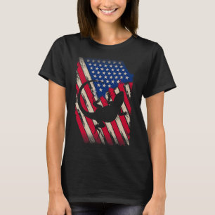 Funny America Bearded Dragon American Flag Happy 4 T-Shirt