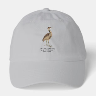 Funny American Bittern Shirt - i will outwait you Hat