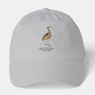 Funny American Bittern Shirt - i will outwait you  Hat