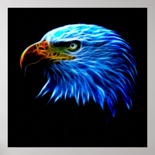 Funny American Eagle Bird  Gift For Valentines  Poster