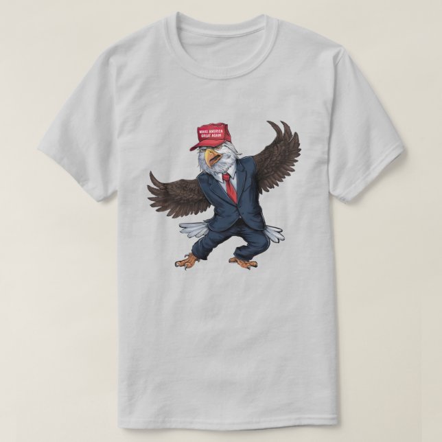 Funny American Eagle  T-Shirt (Design Front)