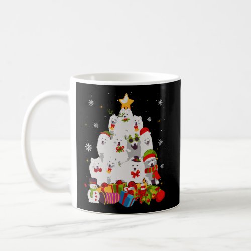 Funny American Eskimo Christmas Tree Gifts Xmas Coffee Mug