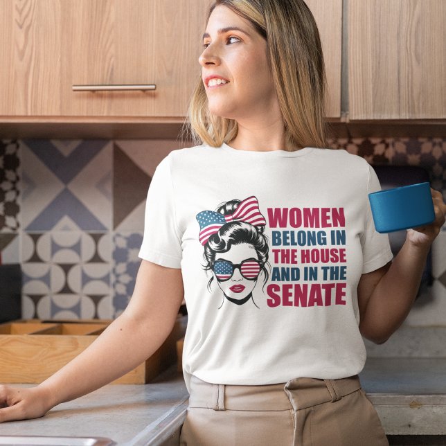 Funny American Feminist Quote Political Women's Tri-Blend Shirt (Creator Uploaded)