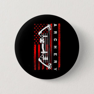 Funny American Flag Archery Button