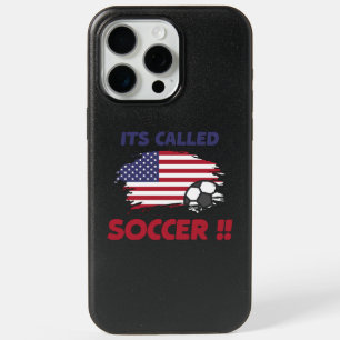Funny american flag its called SOCCER not FOOTBALL iPhone 15 Pro Max Case