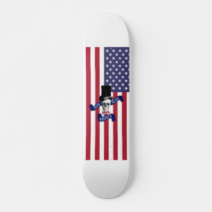 Funny American flag Skateboard Deck