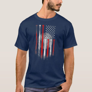 American Flag Vintage Baseball Flag T-Shirt, Dad, Mom, Kid T American Flag Vintage Baseball Flag T-Shirt, Dad, Mom, Kid T