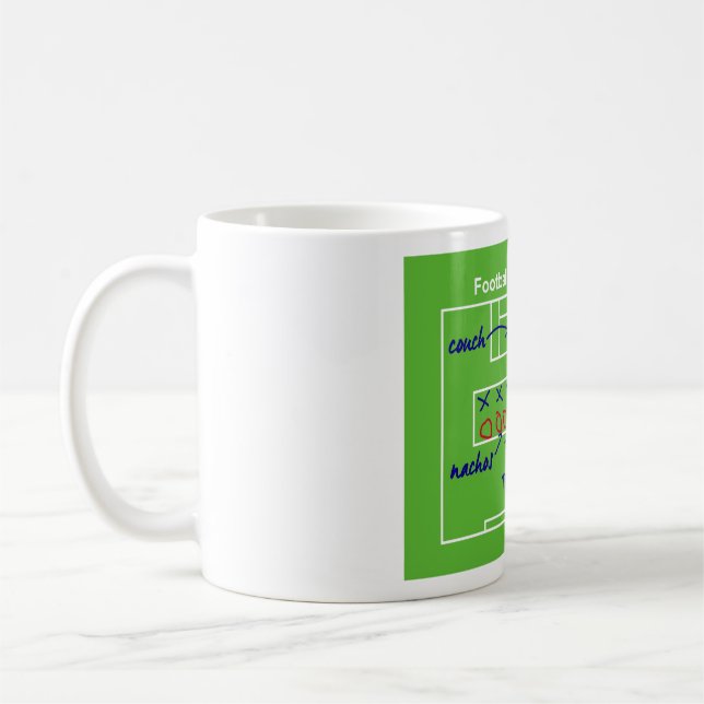 Funny American football game tactics, Coffee Mug (Left)