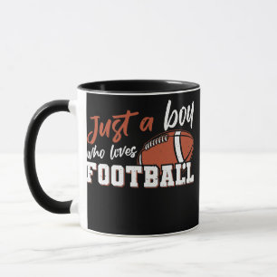 Funny American Football Player Just A Boy Who Mug