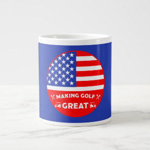 Funny American Golf Player Giant Coffee Mug