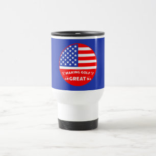 Funny American Golf Player Travel Mug