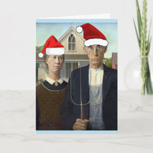 FUNNY AMERICAN GOTHIC CHRISTMAS CARDS