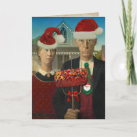 Funny American Gothic Holiday Fruitcake Advice