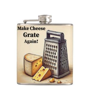 Funny American Political Yellow Flask