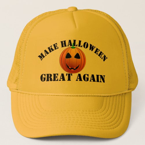 Funny American pumpkin Halloween Trucker Hat