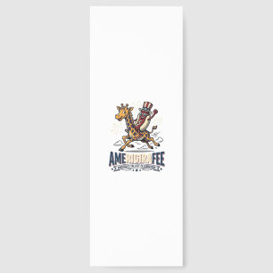 Funny Amerigiraffee Patriotic Giraffe Hot Dog Shir Bookmarks