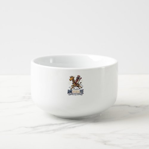 Funny Amerigiraffee Patriotic Giraffe Hot Dog Shir Soup Mug