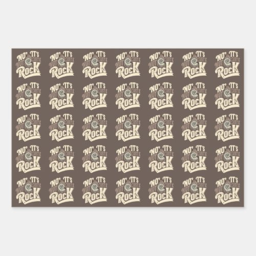 Funny Ammonites Fossils Hunter Quote Wrapping Paper Sheets