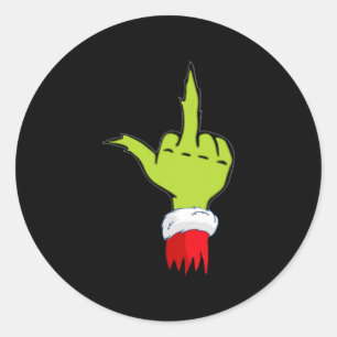 funny &amp; naughty christmas top  adult humor ant classic round sticker