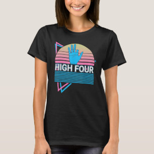 Funny Amputee Amputation Retro High Four T-Shirt