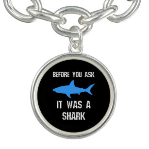 Funny Amputee Amputation Surgery Shark Humor Gift Bracelet