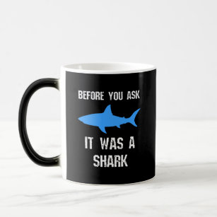 Funny Amputee Amputation Surgery Shark Humor Gift Magic Mug