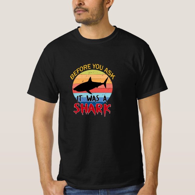 Funny Amputee Amputation Surgery Shark Humor  T-Shirt (Front)