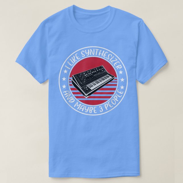 Funny Analog Synthesizer Saying Studio Music  T-Shirt (Design Front)
