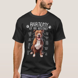 Funny Anatomy American Staffordshire Terrier Dog A T-Shirt