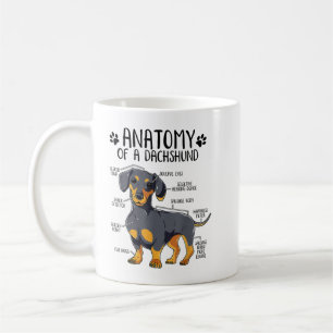 Funny Anatomy Dachshund Wiener Dog Cute Doxie Love Coffee Mug