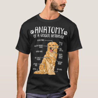 Funny Anatomy Golden Retriever Dog Lover Pullover 
