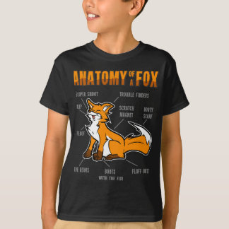 Funny Anatomy of a Fox Furry Fursona Women Men T-Shirt