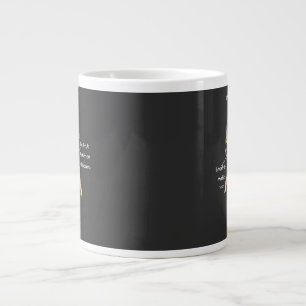 Funny Anatomy of a French Bulldog Illustration Giant Coffee Mug