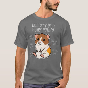 Funny Anatomy of a Guinea Pig Furry Potato Women K T-Shirt