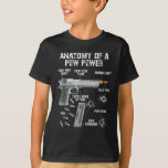 Funny Anatomy Of A Pew Pewer - Ammo Gun - Amendmen T-Shirt