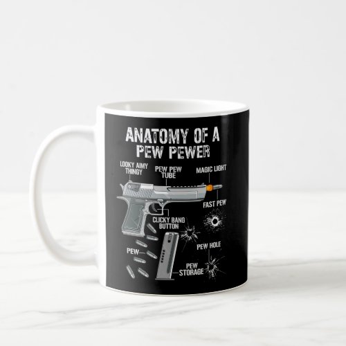 Funny Anatomy Of A Pew Pewer Ammo Gun Amendment Sa Coffee Mug