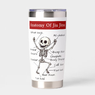 Funny Anatomy Of Jiu Jitsu Submissions Technique Insulated Tumbler