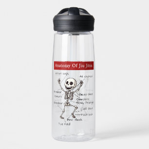 Funny Anatomy Of Jiu Jitsu Submissions Technique Water Bottle