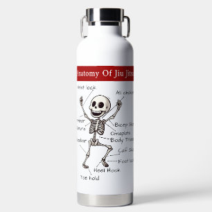 Funny Anatomy Of Jiu Jitsu Submissions Technique Water Bottle
