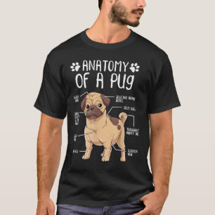 Funny Anatomy Pug Dog Pug Lover Classic T-Shirt 16