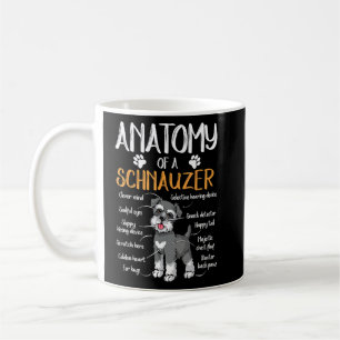 Funny Anatomy Schnauzer Dog Coffee Mug