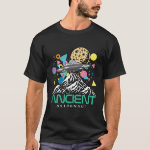 Funny Ancient Astronaut Mountains Ufo Planets T-Shirt